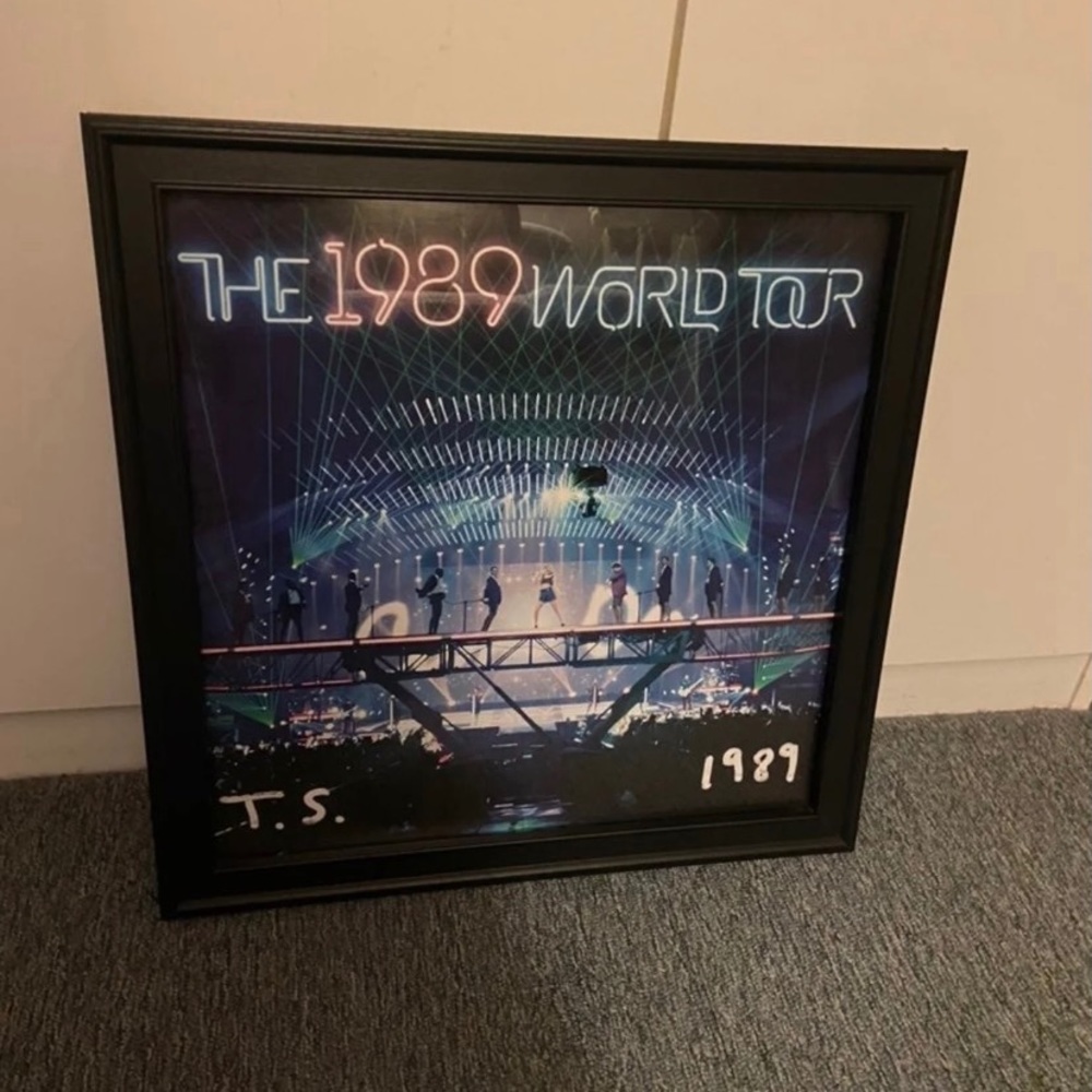 Framed 1989 litho